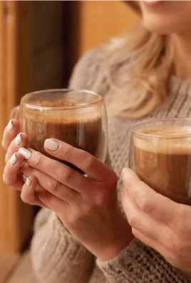 vaso de cristal para cafe con logotipo productos de bebidas promocionales crea tu idea