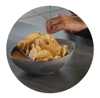 tazon botanero con logotipo productos de hogar promocionales crea tu idea