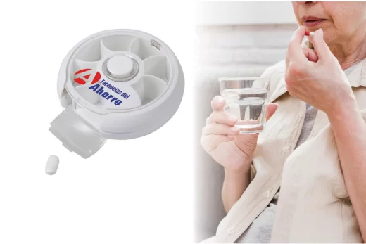 pastillero con logotipo productos de salud promocionales crea tu idea