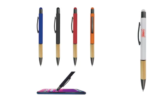 pluma con stylus para smartphone con logotipo productos de escritura promocionales crea tu idea