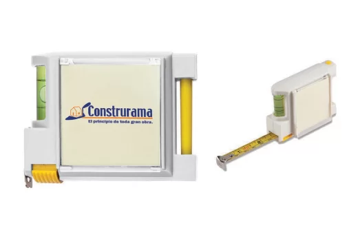 nivel y cinta de medir herramientas promocionales crea tu idea