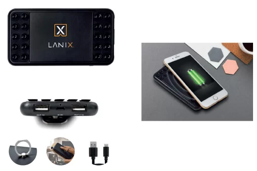 cargador portatil y base para smartphone tecnología promocionales crea tu idea